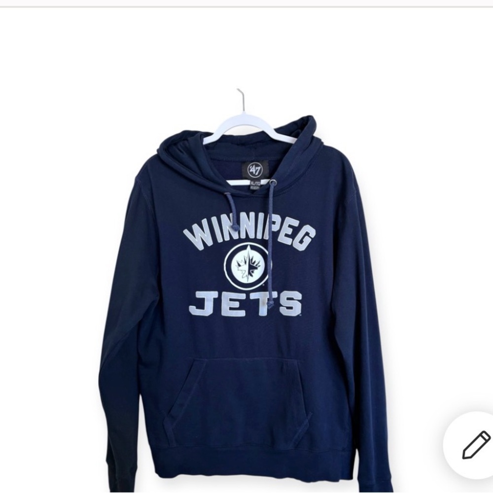 Winnipeg Jets - Navy Blue Hoodie - XL (Unisex) - Picture 3 of 9